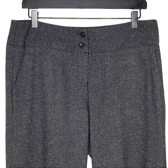 SANDRO tweed charcoal gray dress pants trousers size 10 career office work - Picture 4 of 5